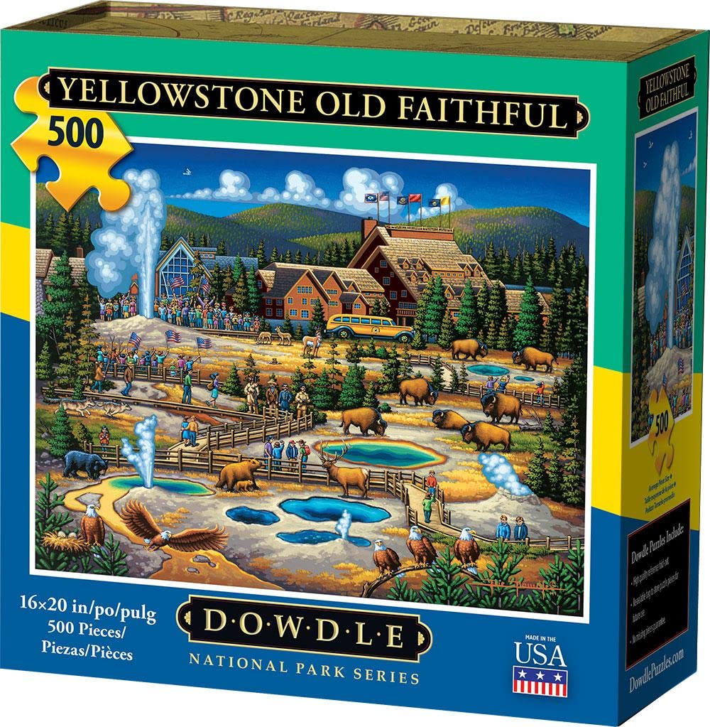 Amazon.com: Dowdle Jigsaw Puzzle - Yellowstone Old Faithful - 500